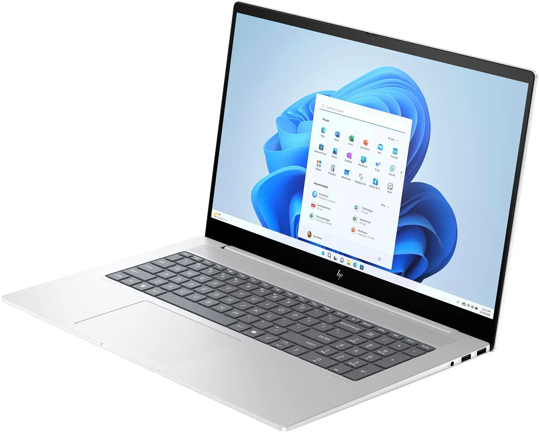 HP - Envy 17.3" Full HD Touch-Screen Laptop - Intel Core Ultra 7 - 16GB Memory - 1TB SSD - Glacier Silver