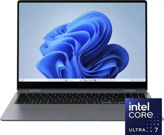 Samsung - Galaxy Book4 Pro 360 2-in1 16" AMOLED Touch Screen Laptop - Intel Core Ultra 7 - 16GB Memory - 1TB SSD - Moonstone Gray-16 inches-Intel Core Ultra 7 Series 1 Evo Edition-16 GB Memory-1 TB-Moonstone Gray