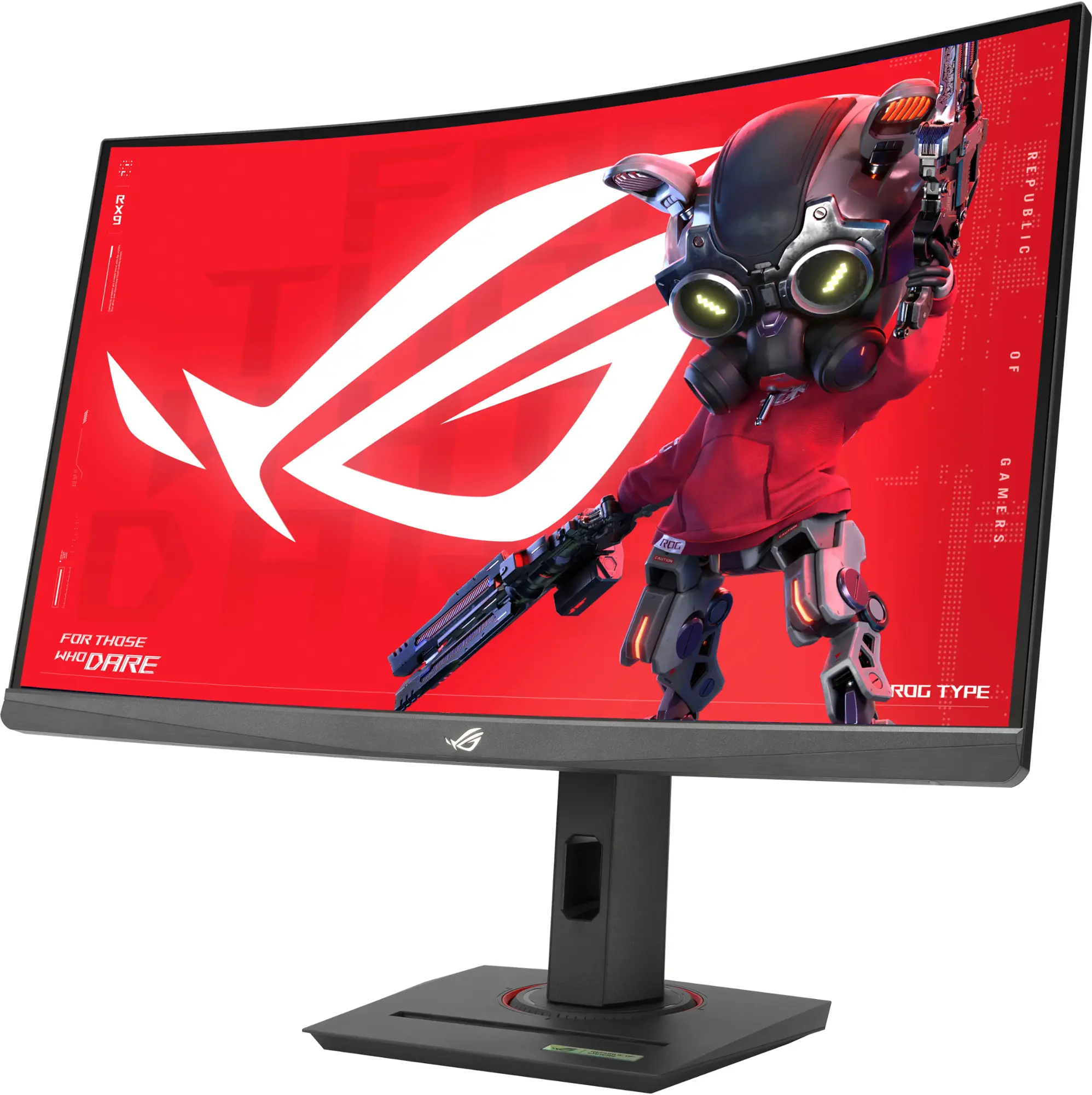 ASUS - ROG Strix 27” Curved 1440P 180Hz FreeSync Gaming Monitor with HDR (DisplayPort,HDMI,USB) - Black