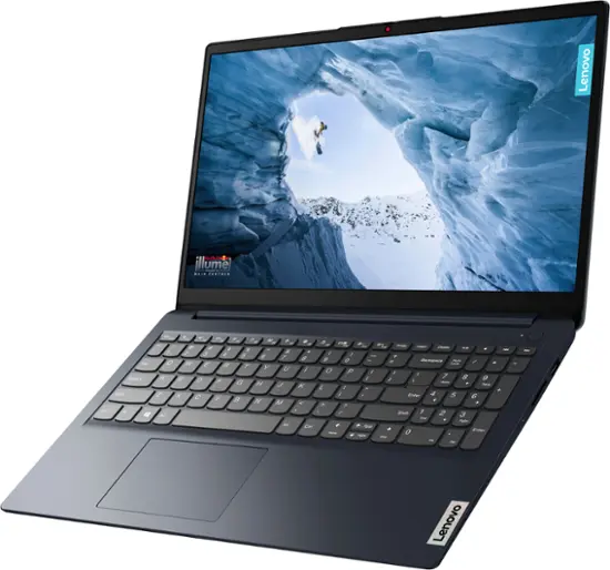 Lenovo - Ideapad 1 15.6" Full HD Touchscreen Laptop - Ryzen 5 7520U with 8GB Memory - AMD Radeon Graphics - 256GB SSD - Abyss Blue-15.6 inches-AMD Ryzen 5 7000 Series-8 GB Memory-256 GB-Abyss Blue