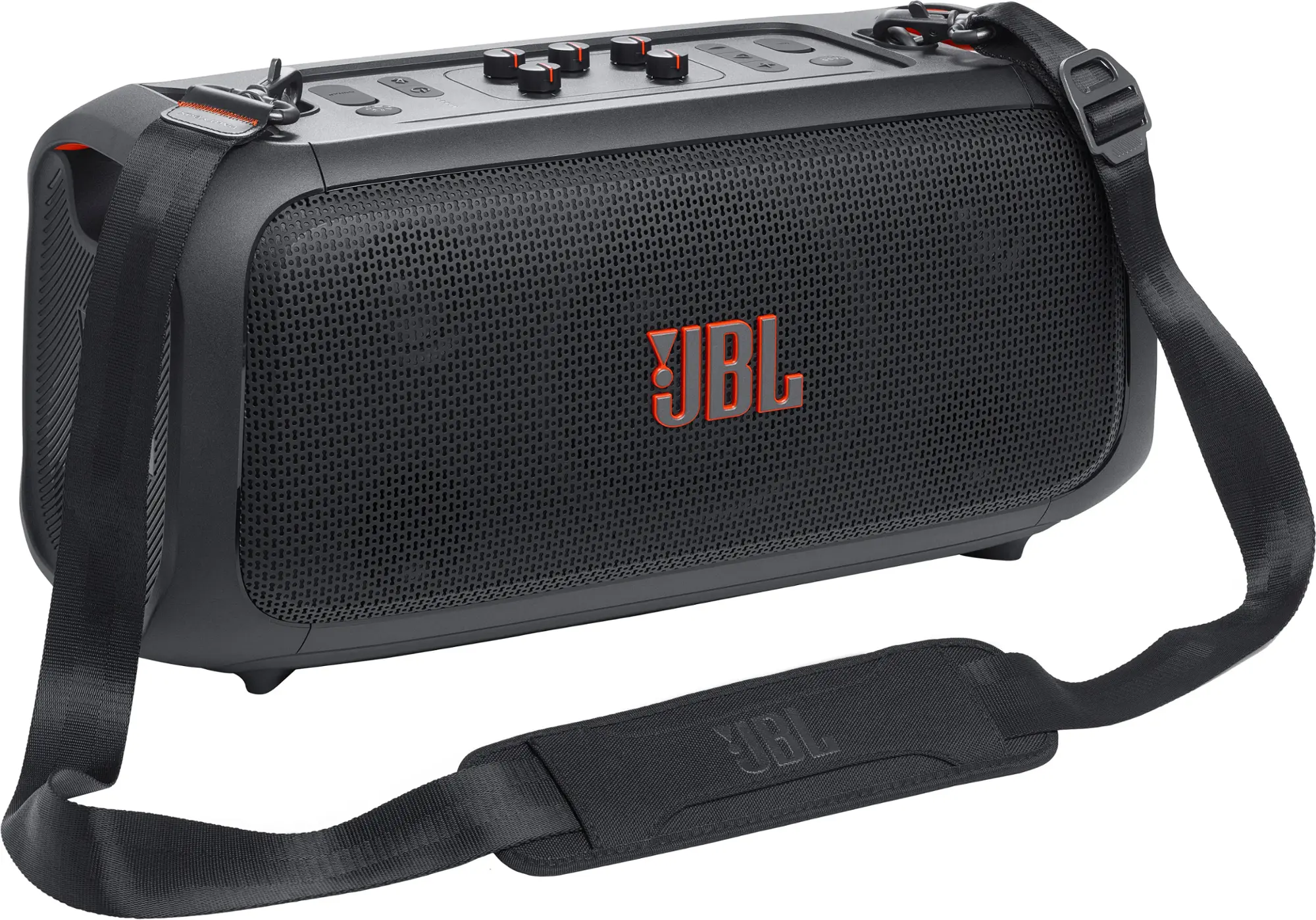 JBL - PartyBox On-The-Go Essential Portable Wireless Party Speaker with Wireless Microphone - Black