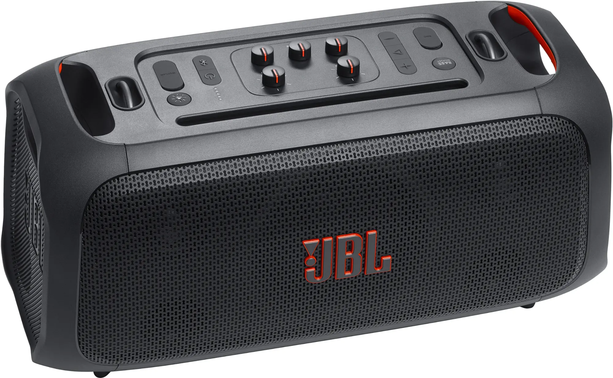 JBL - PartyBox On-The-Go Essential Portable Wireless Party Speaker with Wireless Microphone - Black