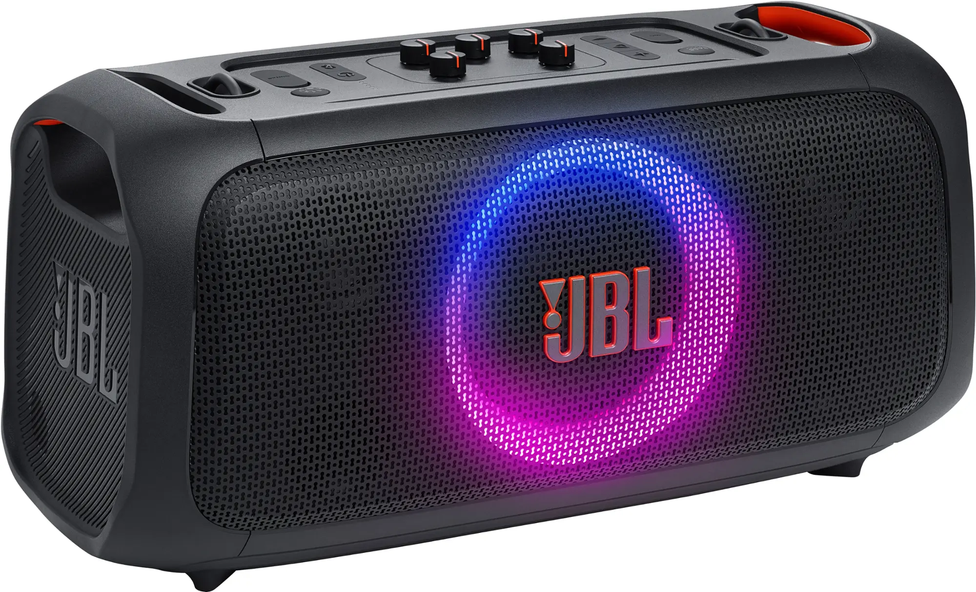 JBL - PartyBox On-The-Go Essential Portable Wireless Party Speaker with Wireless Microphone - Black