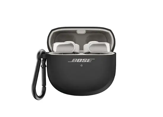 Bose - Wireless Charging Case Cover for Ultra Open Earbuds - Black-Black