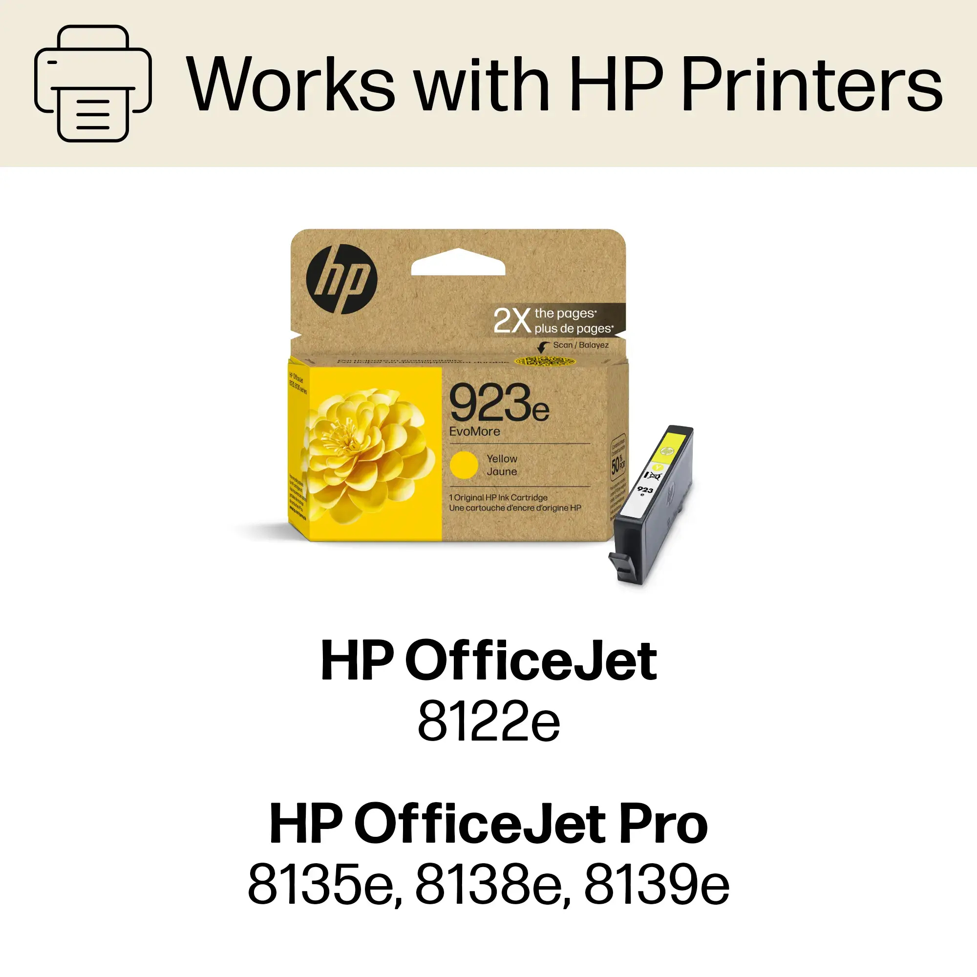 HP - 923e Evo More Ink Cartridge - Yellow-Yellow