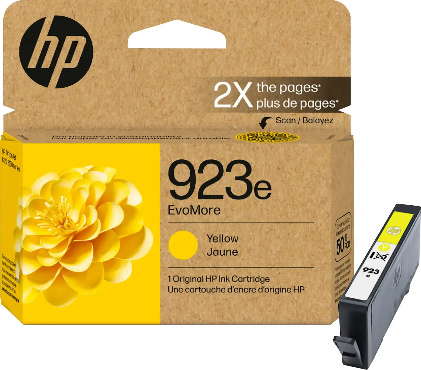 HP - 923e Evo More Ink Cartridge - Yellow-Yellow