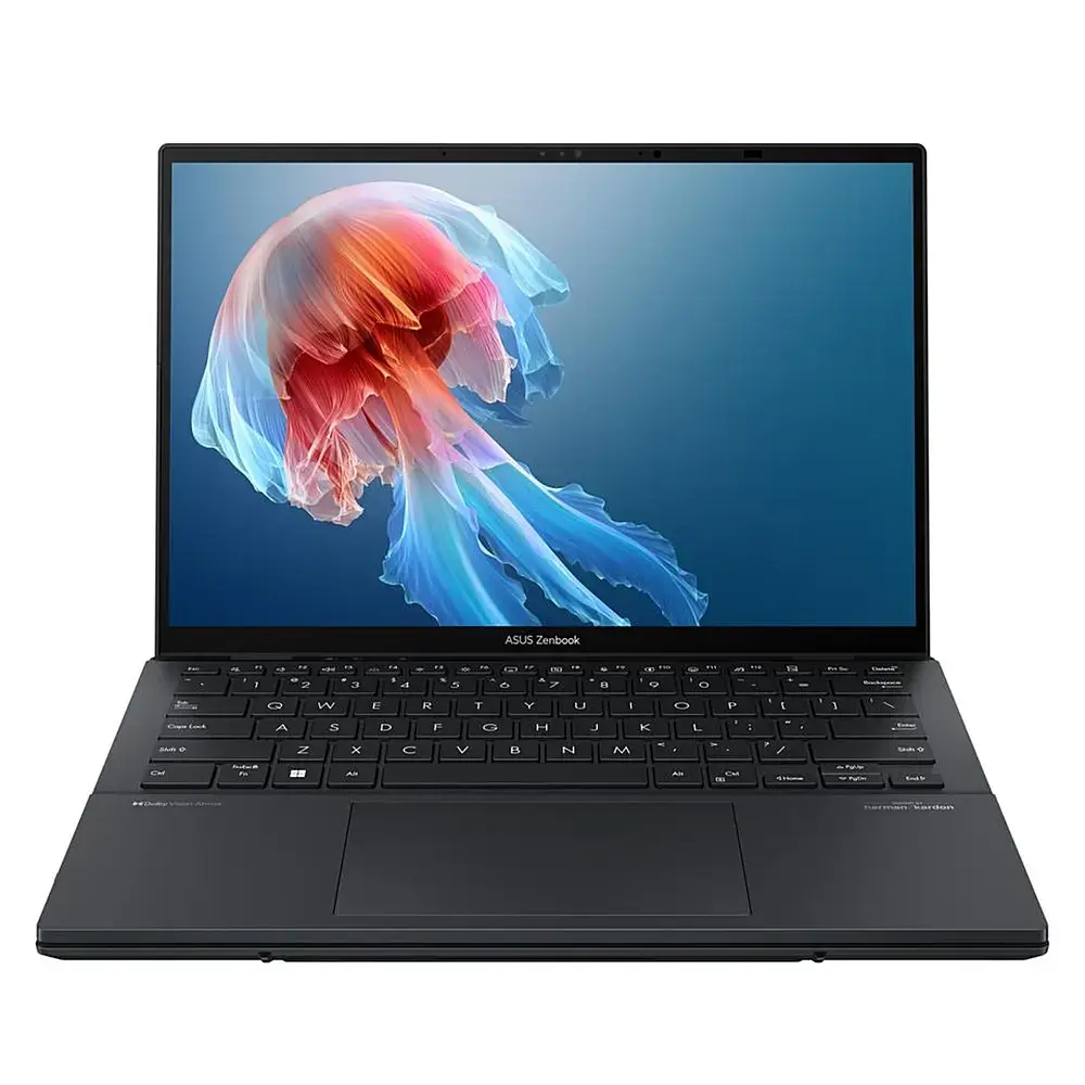 ASUS - Zenbook DUO Dual 14” 3K OLED Touch Laptop - Intel Core Ultra 9 with 32GB Memory - Intel Arc Graphics - 1TB SSD - Inkwell Gray