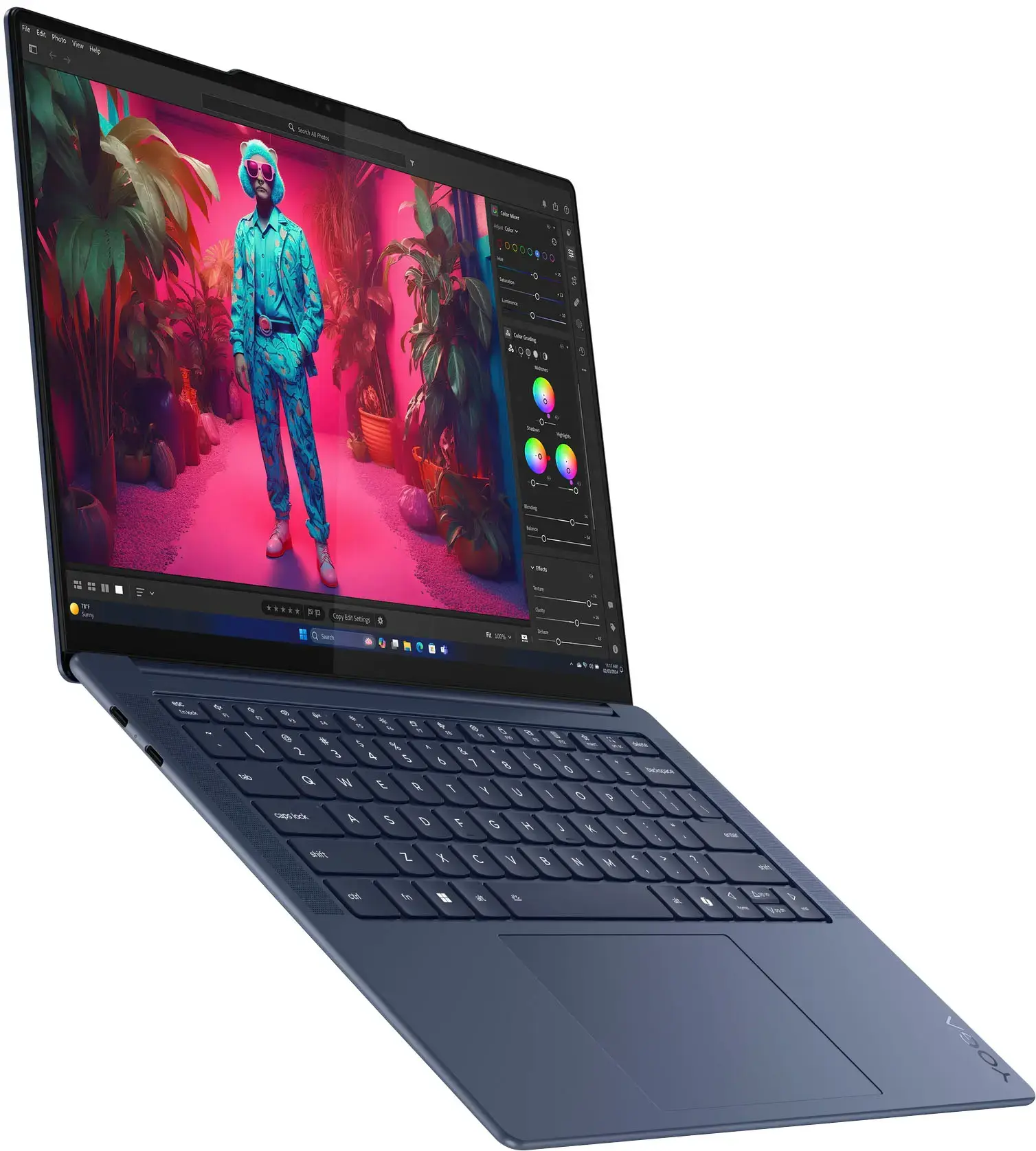 Lenovo - Yoga Slim 7x - Copilot+ PC - 14.5" 3K OLED Touch-Screen Laptop - Snapdragon X Elite - 16GB Memory - 512GB SSD - Cosmic Blue-14.5 inches-Qualcomm Snapdragon X Elite-16 GB Memory-512 GB-Cosmic Blue