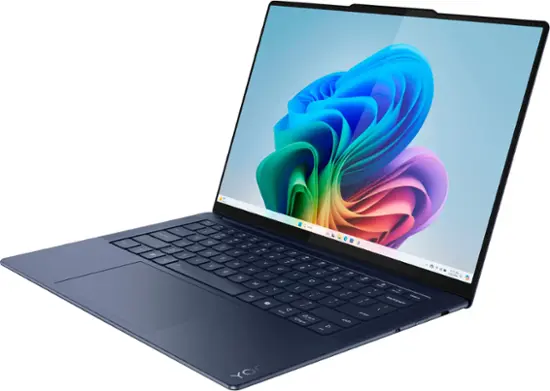 Lenovo - Yoga Slim 7x - Copilot+ PC - 14.5" 3K OLED Touch-Screen Laptop - Snapdragon X Elite - 32GB Memory - 1TB SSD - Cosmic Blue-14.5 inches-Qualcomm Snapdragon X Elite-32 GB Memory-1 TB-Cosmic Blue