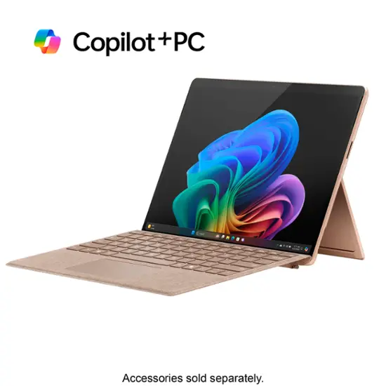 Microsoft - Surface Pro - Copilot+ PC - 13” OLED - Snapdragon X Elite - 16GB Memory - 512GB SSD - Device Only (11th Edition) - Dune-Qualcomm Snapdragon X Elite-16 GB Memory-512 GB-Dune