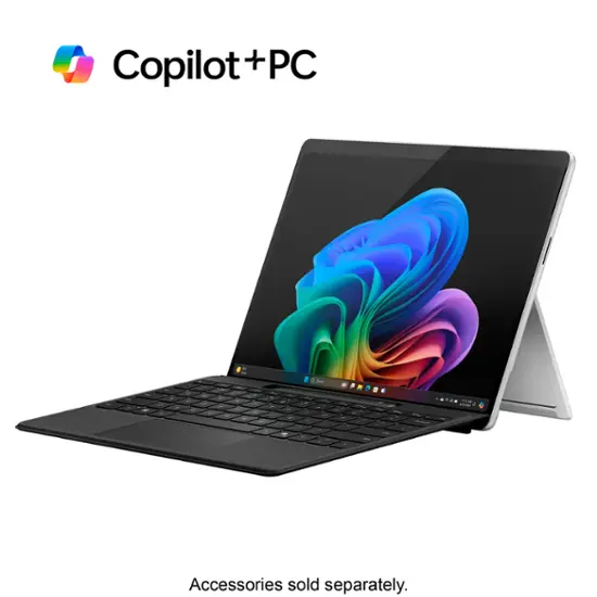 Microsoft - Surface Pro - Copilot+ PC - 13” - Snapdragon X Plus - 16GB Memory - 512GB SSD - Device Only (11th Edition) - Platinum