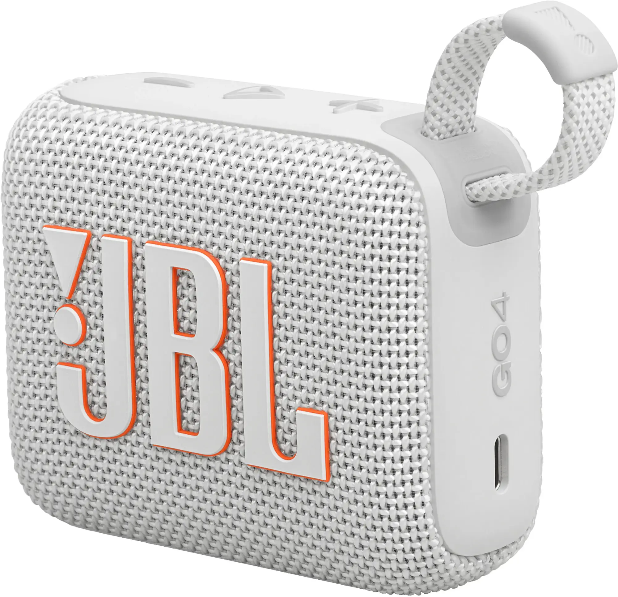 JBL - Go 4 Portable Bluetooth Speaker - White