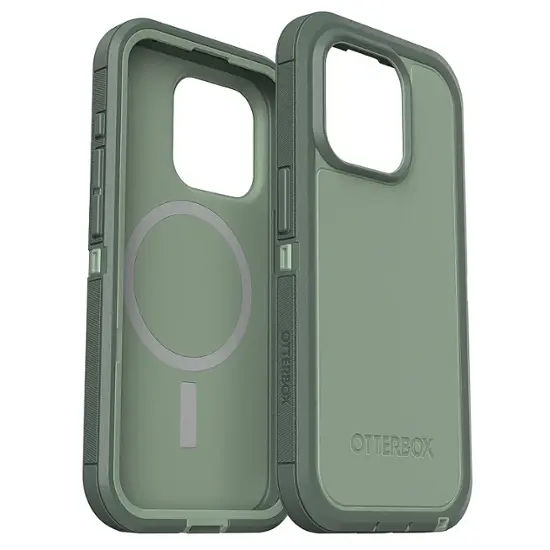 OtterBox - Defender Series Pro XT Hard Shell for MagSafe for Apple iPhone 15 Pro - Emerald Isle