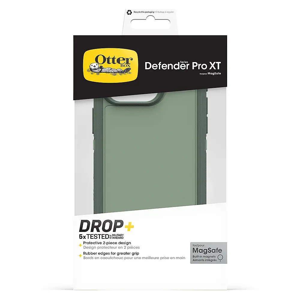 OtterBox - Defender Series Pro XT Hard Shell for MagSafe for Apple iPhone 15 Pro - Emerald Isle