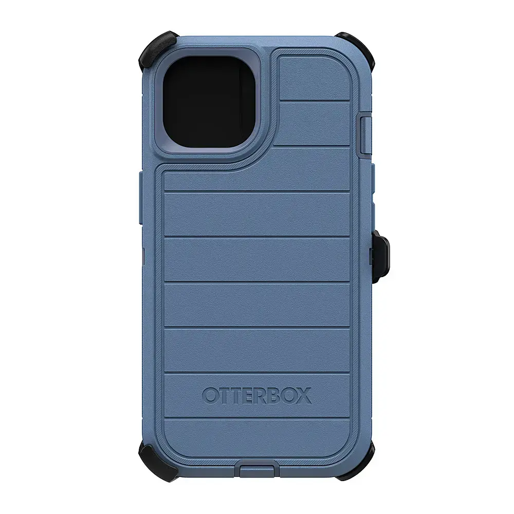 OtterBox - Defender Series Pro Hard Shell for Apple iPhone 15, Apple iPhone 14, and Apple iPhone 13 - Baby Blue Jeans