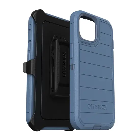 OtterBox - Defender Series Pro Hard Shell for Apple iPhone 15, Apple iPhone 14, and Apple iPhone 13 - Baby Blue Jeans