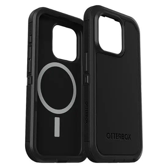 OtterBox - Defender Series Pro XT Hard Shell for MagSafe for Apple iPhone 15 Pro - Black