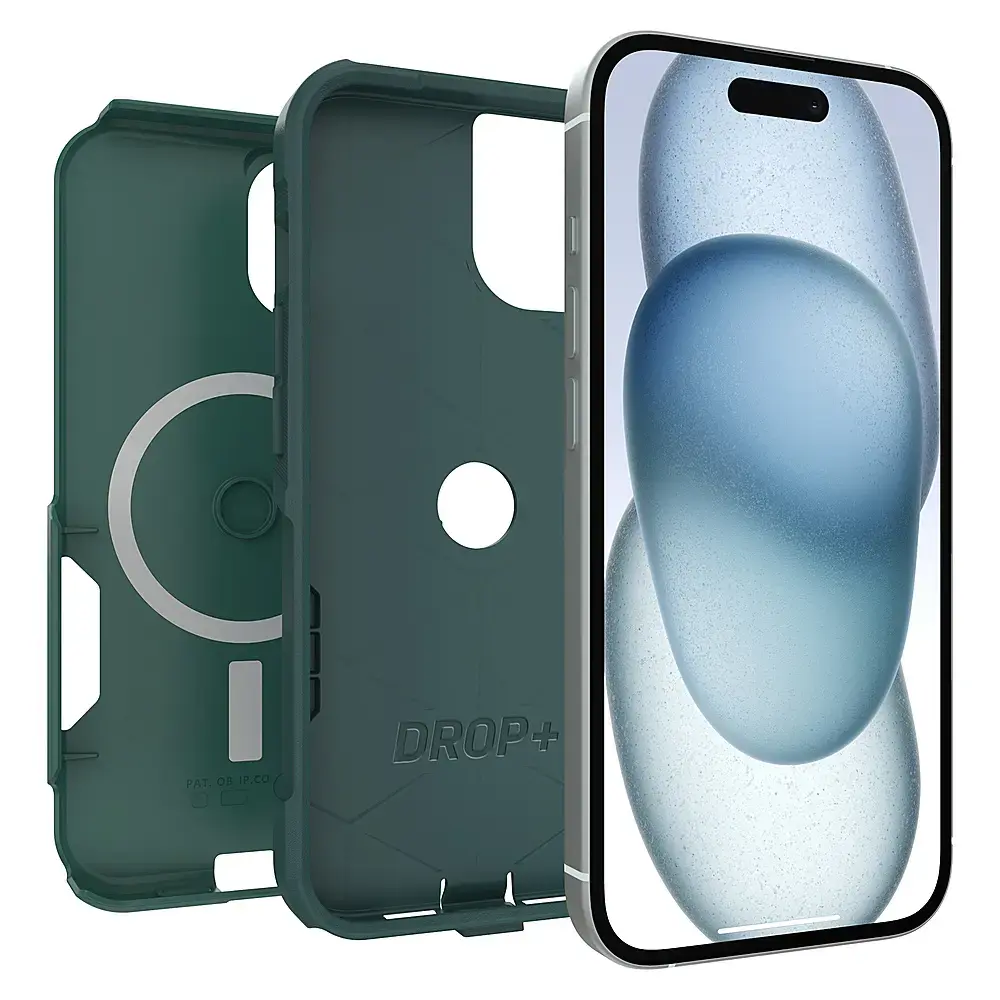 OtterBox - Symmetry Series Hard Shell for MagSafe for Apple iPhone 15, Apple iPhone 14, and Apple iPhone 13 - Get Your Greens