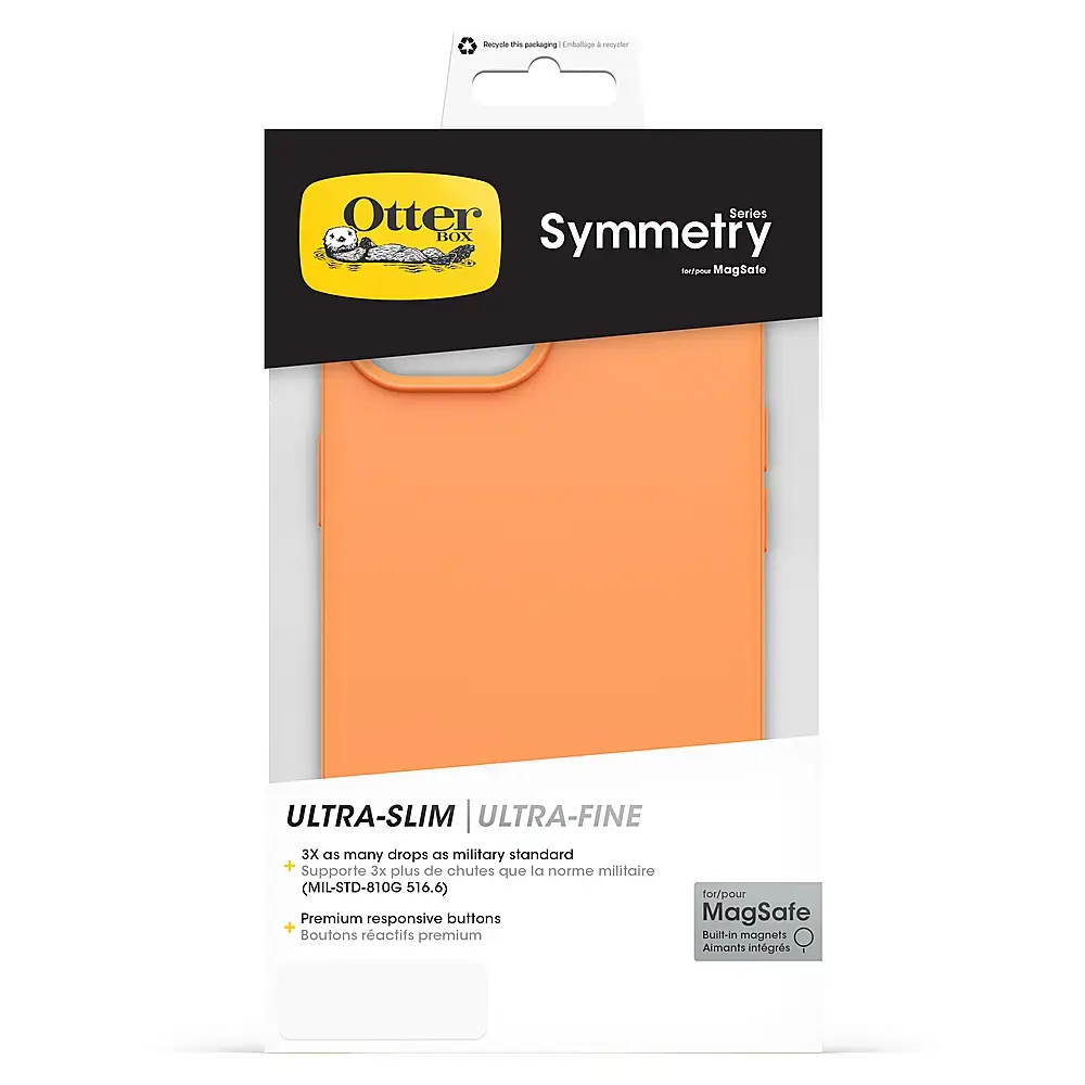 OtterBox - Symmetry Series Hard Shell for MagSafe for Apple iPhone 15, Apple iPhone 14, and Apple iPhone 13 - Sunstone