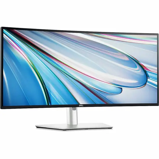 Dell - 34.1" IPS LED Curved 120Hz Monitor (USB, HDMI) - Silver-34.1 inches-Silver