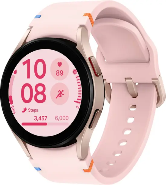 Samsung - Galaxy Watch FE Smartwatch 40mm BT with Pink Band - Pink Gold