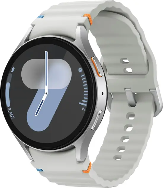 Samsung - Galaxy Watch7 Aluminum Smartwatch 44mm BT - Silver