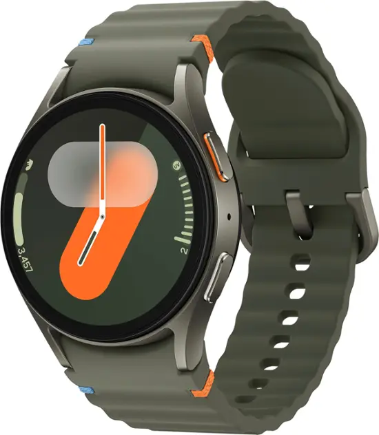 Samsung - Galaxy Watch7 Aluminum Smartwatch 40mm BT - Green-40 millimeters-Green