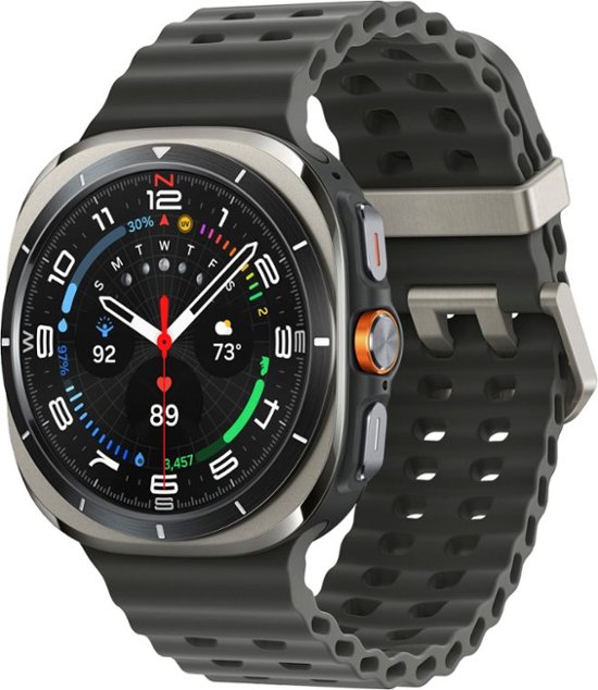 Samsung - Galaxy Watch Ultra Titanium Smartwatch 47mm LTE - Titanium Silver-47 millimeters-Titanium Silver