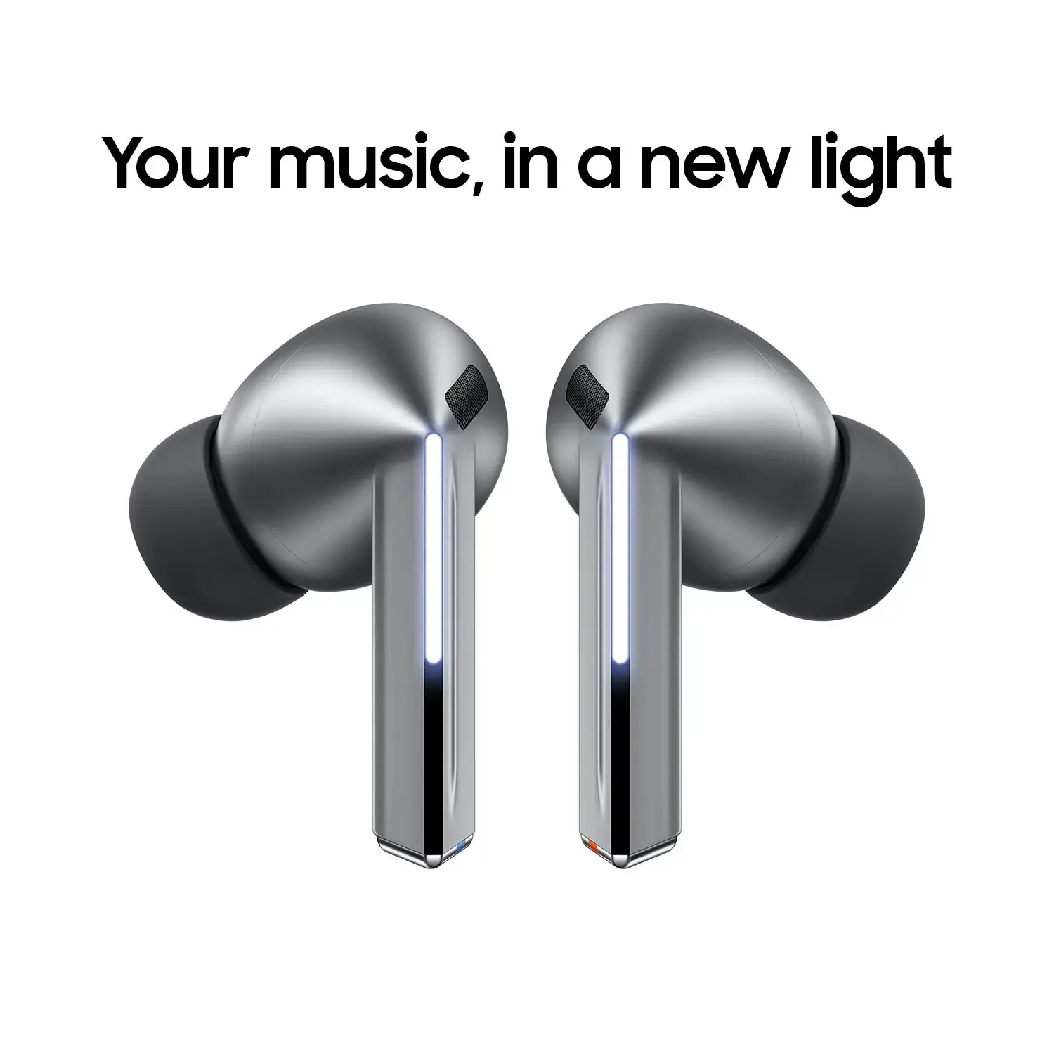 Samsung - Galaxy Buds3 Pro Wireless Earbud Headphones - Silver-Silver