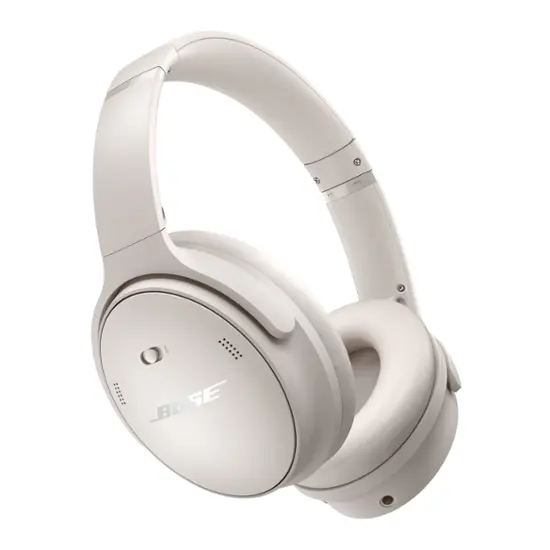 Bose - QuietComfort Wireless Noise Cancelling Over-the-Ear Headphones - White Smoke-White Smoke