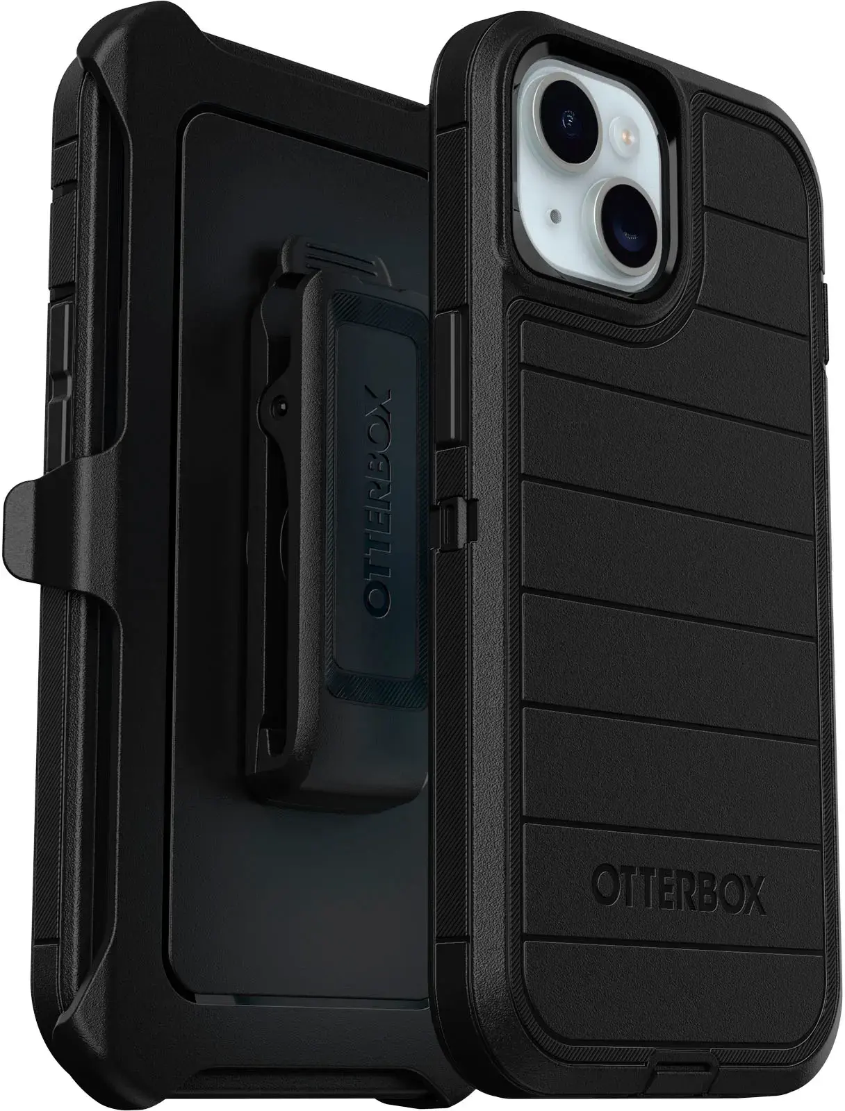 OtterBox - Defender Series Pro Hard Shell for Apple iPhone 15, Apple iPhone 14, and Apple iPhone 13 - Black