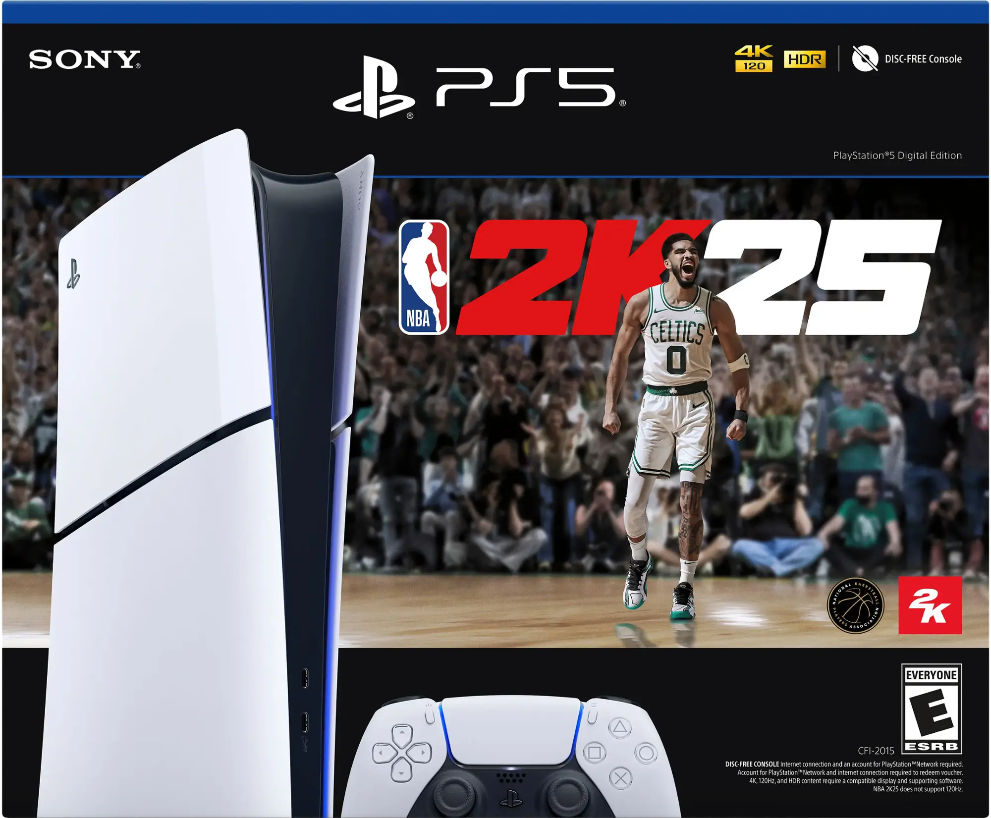 Sony - PlayStation 5 Slim Console Digital Edition – NBA 2K25 Bundle - Black-Black