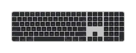 Magic Keyboard with Numeric Keypad and Touch ID for Mac models with Apple silicon (Lightning Port) - Silver/Black