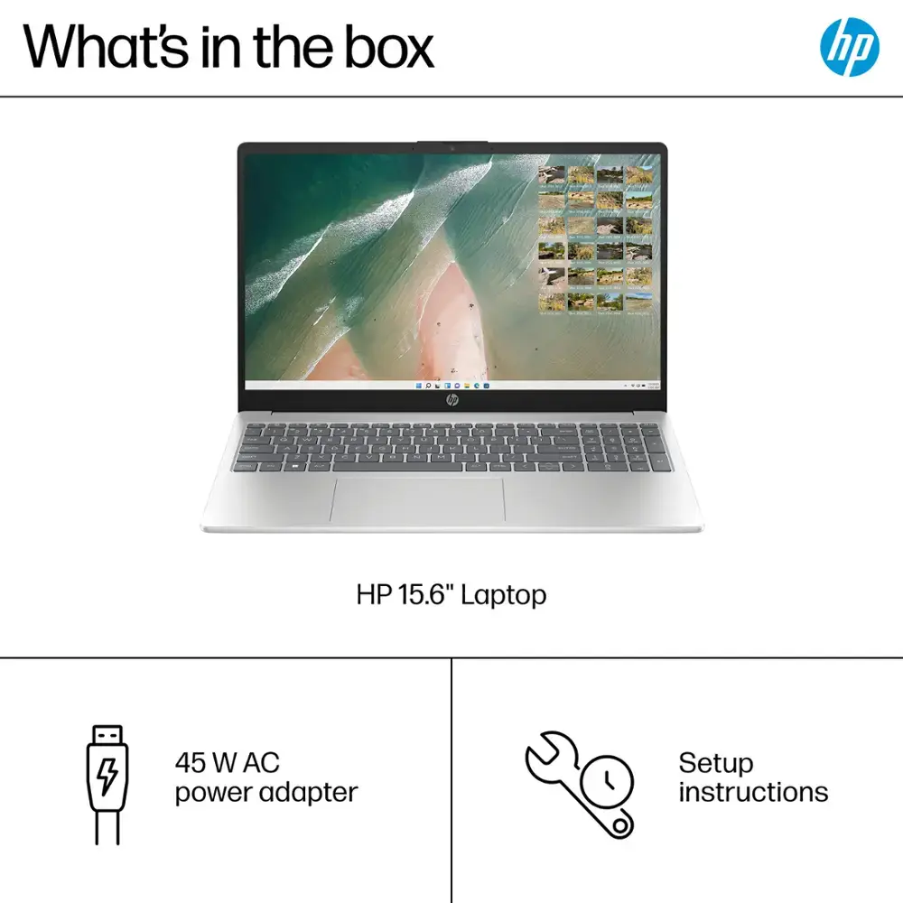 HP - 15.6" Touch-Screen Laptop - Intel Core i3 - 8GB Memory - 256GB SSD - Natural Silver-15.6 inches-Intel 12th Generation Core i3-8 GB Memory-256 GB-Natural Silver