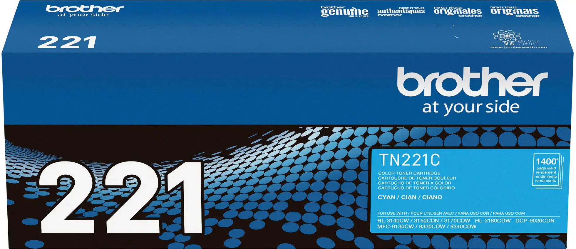 Brother - TN221C Standard-Yield Toner Cartridge - Cyan