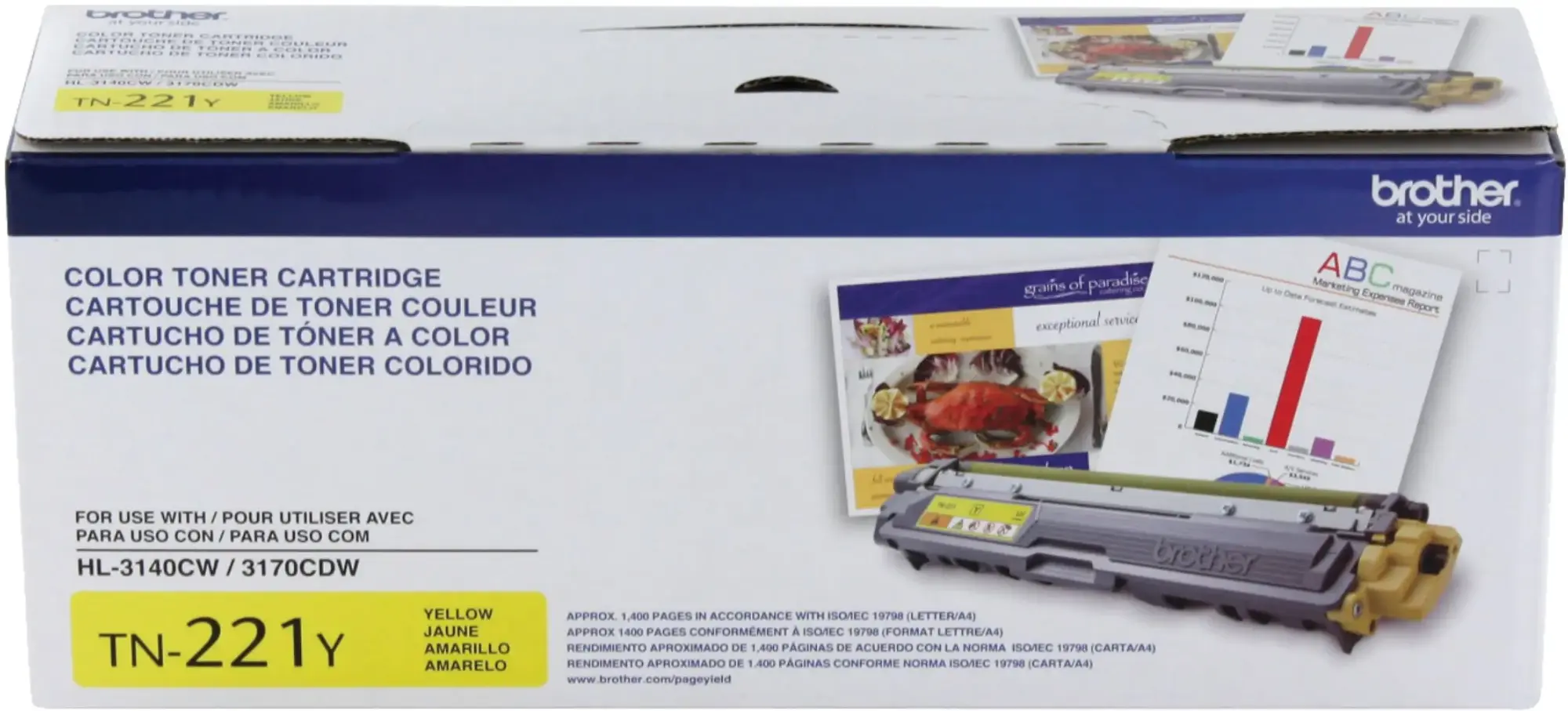 Brother - TN221Y Standard-Yield Toner Cartridge - Yellow