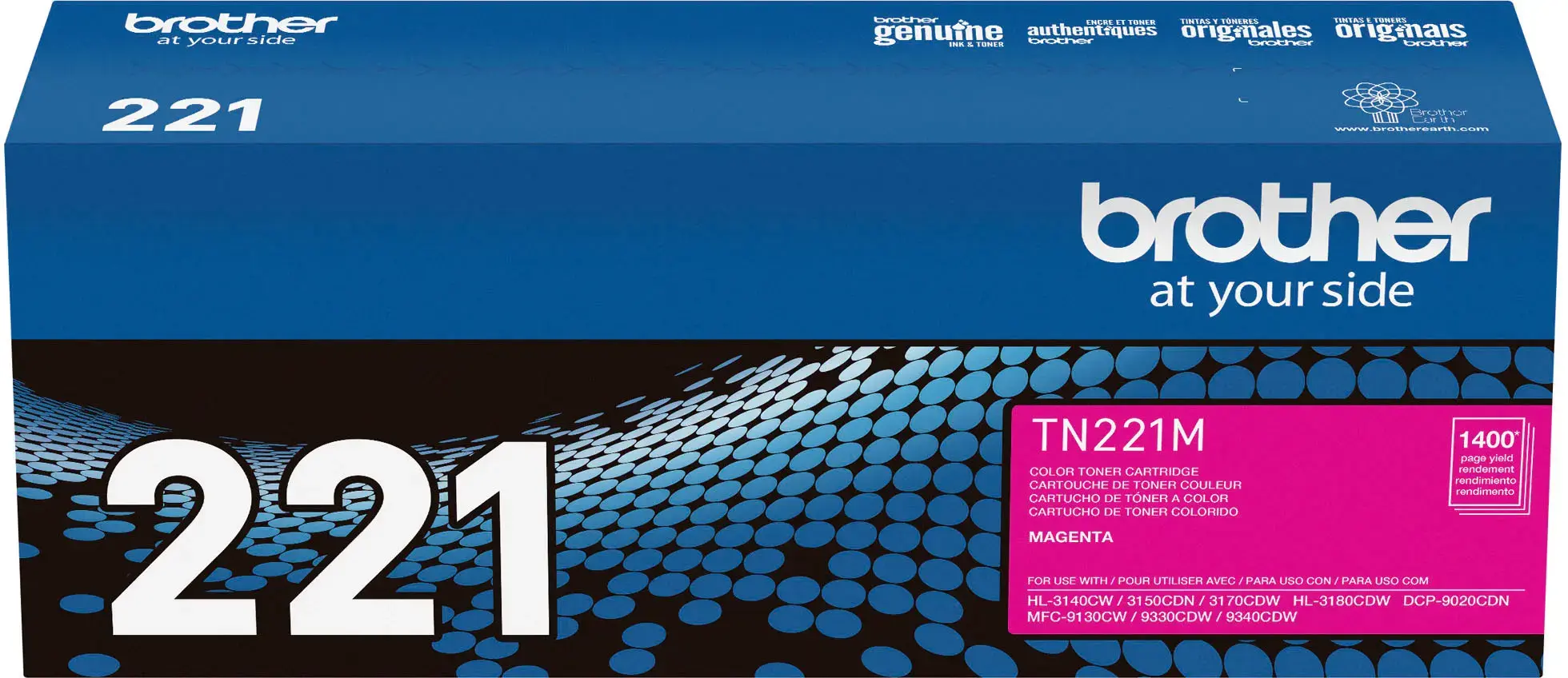 Brother - TN221M Standard-Yield Toner Cartridge - Magenta