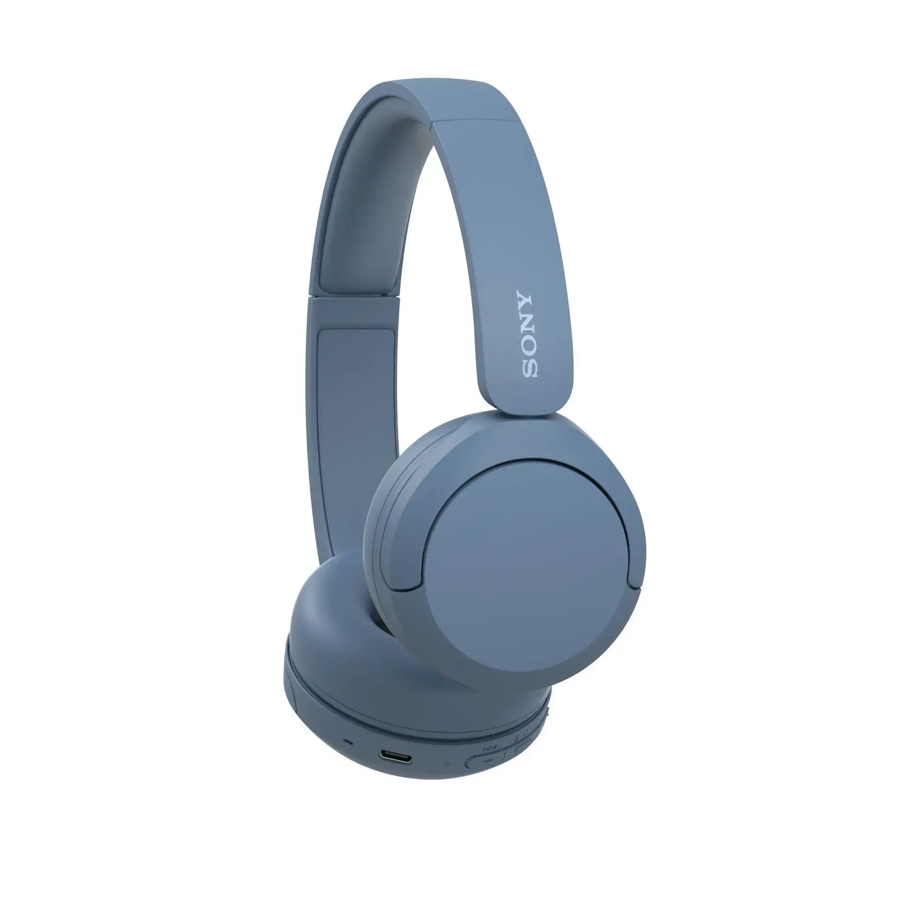 Sony - WH-CH520 Wireless Headphone with Microphone - Blue-Blue