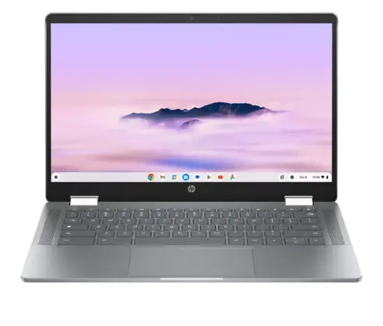 HP - 14" 2-in-1 Full HD Touch-Screen Chromebook Plus Laptop with Google AI - Intel Core i3 - 8GB Memory - 256GB UFS - Meteor Silver