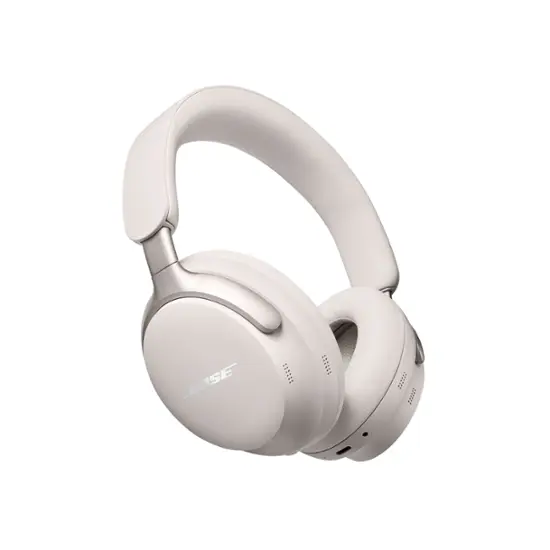 Bose - QuietComfort Ultra Wireless Noise Cancelling Over-the-Ear Headphones - White Smoke-White Smoke