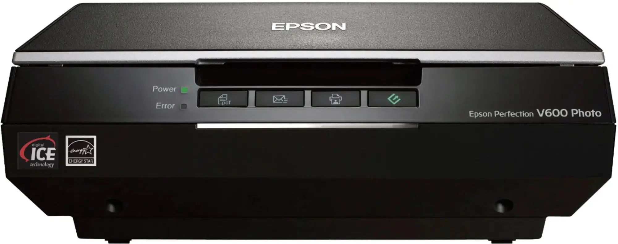 Epson - Perfection V600 Photo Scanner - Black-Black