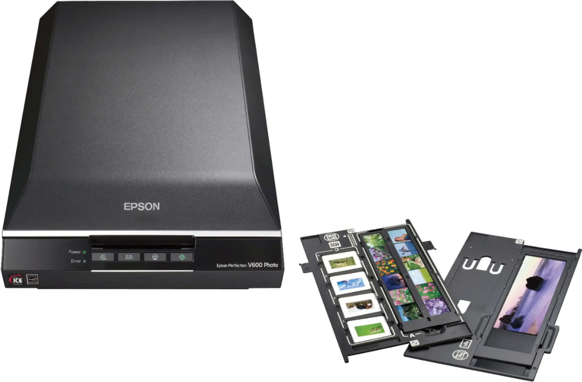 Epson - Perfection V600 Photo Scanner - Black-Black