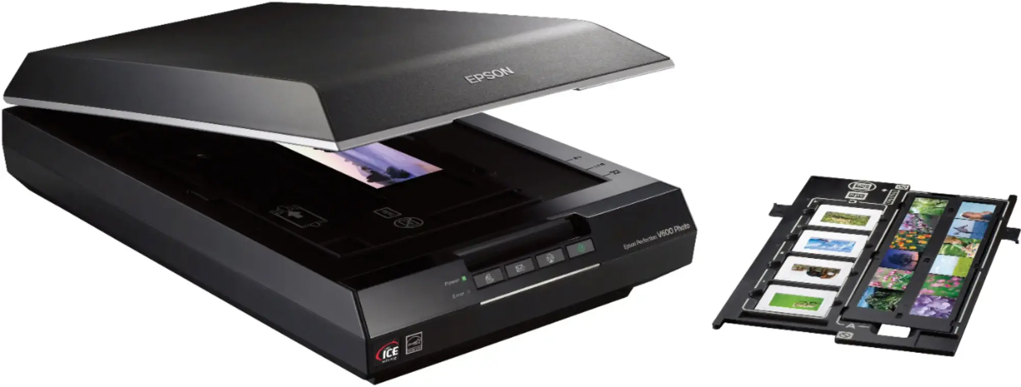 Epson - Perfection V600 Photo Scanner - Black-Black