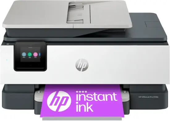 HP - OfficeJet Pro 8139e Wireless All-In-One Inkjet Printer with 12 months of Instant Ink Included with HP+ - White