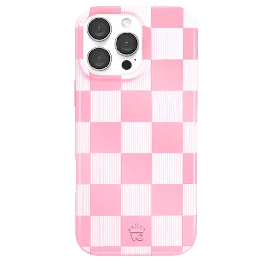 Velvet Caviar - Magsafe Case for Apple iPhone 16 Pro Max - Pink Vibe Checkered