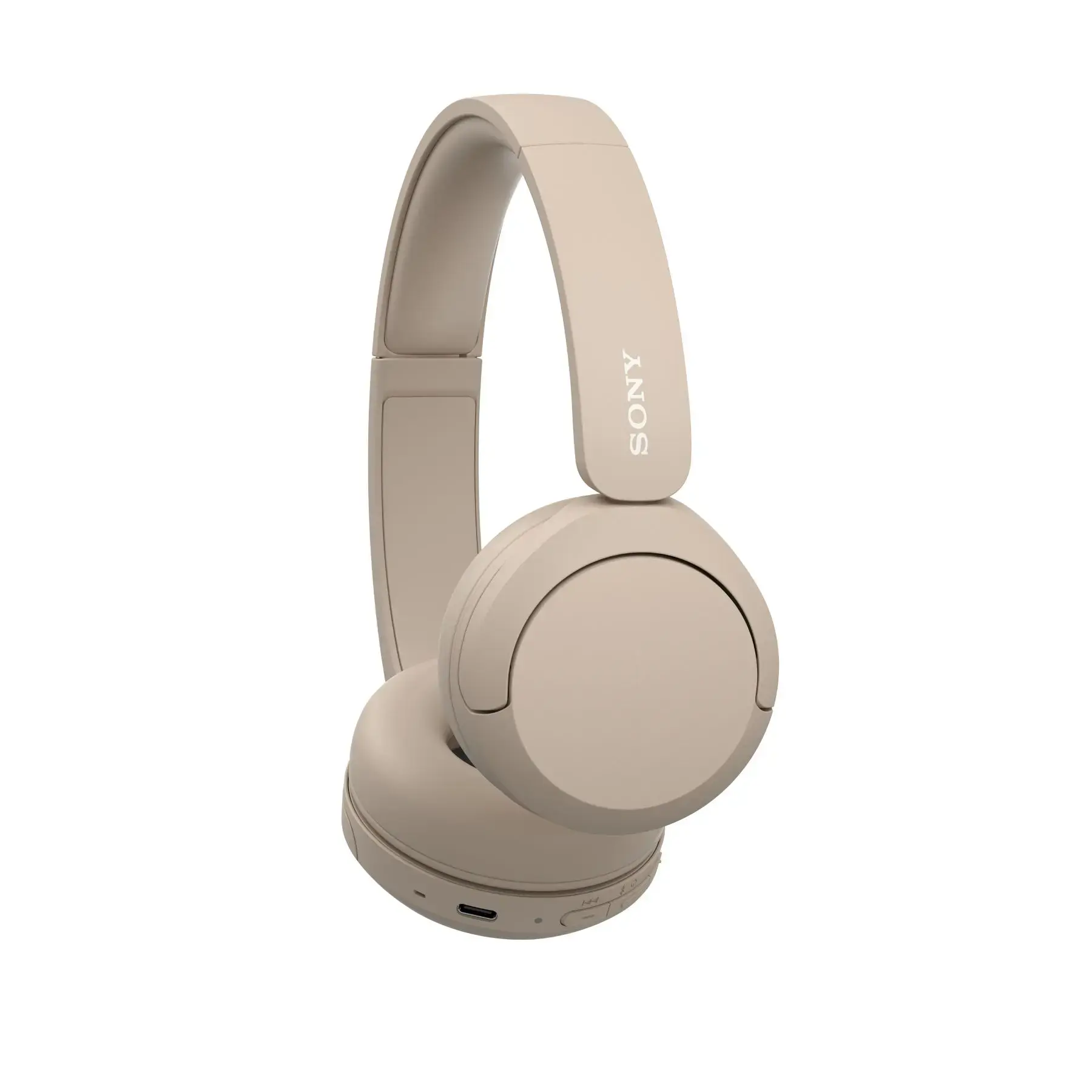 Sony - WH-CH520 Wireless Headphone with Microphone - Cappuccino-Cappuccino