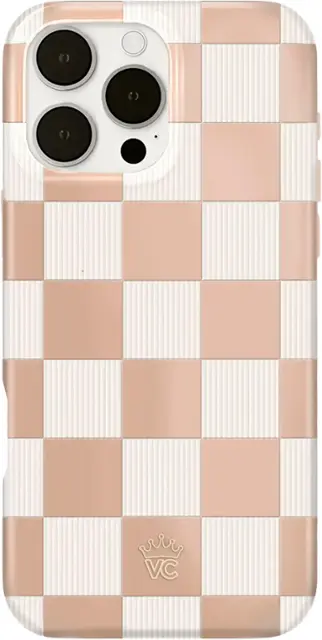 Velvet Caviar - Magsafe Case for Apple iPhone 16 Pro Max - Checker Nude