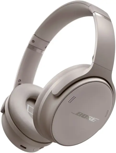 Bose - QuietComfort Wireless Noise Cancelling Over-the-Ear Headphones - Sandstone-Sandstone