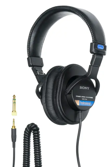 Sony - Professional Studio Headphones - Black-Black