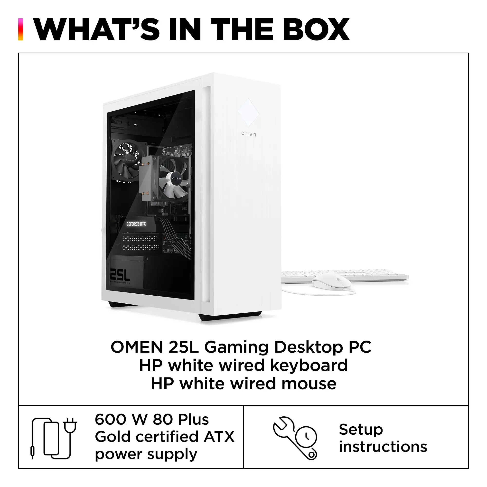 HP OMEN - 25L Gaming Desktop - Intel Core i7-14700F - 32GB DDR5 Memory - NVIDIA GeForce RTX 4060 Ti - 2TB SSD - Snow White